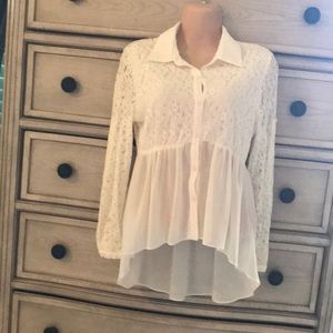White lace blouse